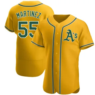 Men's Authentic Gold Adrian Martinez Oakland Athletics Alternate Jersey