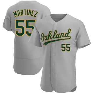 Men's Authentic Gray Adrian Martinez Oakland Athletics Road Jersey