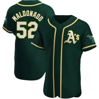 Men's Authentic Green Anthony Maldonado Oakland Athletics Alternate Jersey