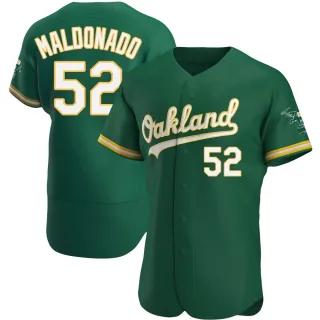 Men's Authentic Green Anthony Maldonado Oakland Athletics Kelly Alternate Jersey