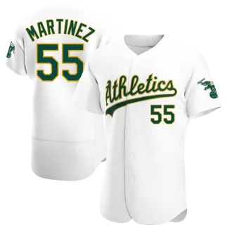 Men's Authentic White Adrian Martinez Oakland Athletics Home Jersey