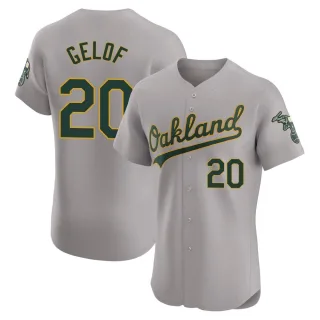 Men's Elite Gray Zack Gelof Oakland Athletics Road Jersey