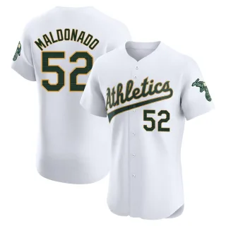 Men's Elite White Anthony Maldonado Oakland Athletics Home Jersey