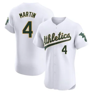 Men's Elite White Billy Martin Oakland Athletics Home Jersey