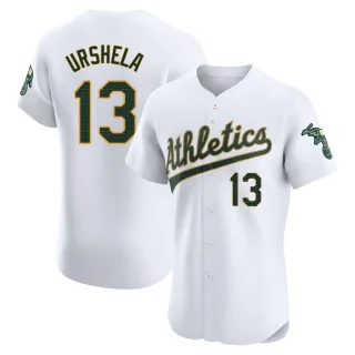 Men's Elite White Gio Urshela Oakland Athletics Home Jersey