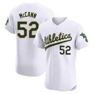 Men's Elite White Kyle McCann Oakland Athletics Home Jersey