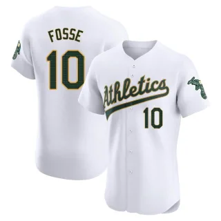 Men's Elite White Ray Fosse Oakland Athletics Home Jersey