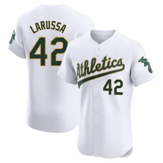 Men's Elite White Tony Larussa Oakland Athletics Home Jersey