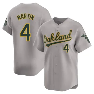 Men's Limited Gray Billy Martin Oakland Athletics Away Jersey