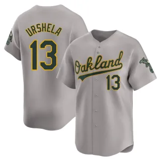 Men's Limited Gray Gio Urshela Oakland Athletics Away Jersey