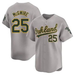 Men's Limited Gray Mark McGwire Oakland Athletics Away Jersey