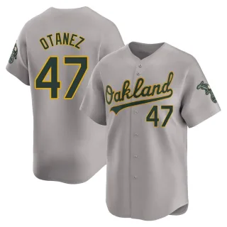 Men's Limited Gray Michel Otanez Oakland Athletics Away Jersey