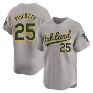 Men's Limited Gray Stephen Piscotty Oakland Athletics Away Jersey