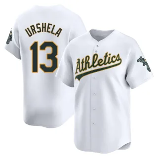 Men's Limited White Gio Urshela Oakland Athletics Home Jersey