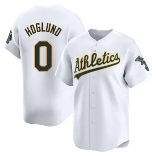 Men's Limited White Gunnar Hoglund Oakland Athletics Home Jersey