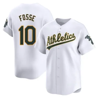 Men's Limited White Ray Fosse Oakland Athletics Home Jersey