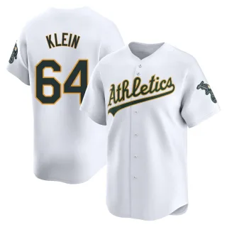 Men's Limited White Will Klein Oakland Athletics Home Jersey