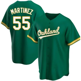 Men's Replica Green Adrian Martinez Oakland Athletics Kelly Alternate Jersey