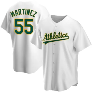 Men's Replica White Adrian Martinez Oakland Athletics Home Jersey