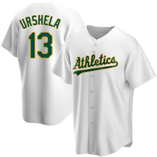 Men's Replica White Gio Urshela Oakland Athletics Home Jersey