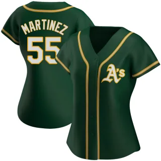 Women's Authentic Green Adrian Martinez Oakland Athletics Alternate Jersey