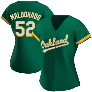 Women's Authentic Green Anthony Maldonado Oakland Athletics Kelly Alternate Jersey