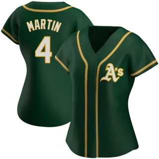 Women's Authentic Green Billy Martin Oakland Athletics Alternate Jersey