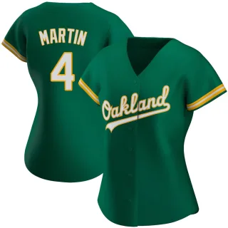 Women's Authentic Green Billy Martin Oakland Athletics Kelly Alternate Jersey