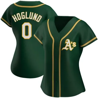 Women's Authentic Green Gunnar Hoglund Oakland Athletics Alternate Jersey