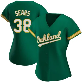 Women's Authentic Green JP Sears Oakland Athletics Kelly Alternate Jersey