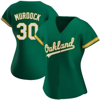 Women's Authentic Green Noah Murdock Oakland Athletics Kelly Alternate Jersey