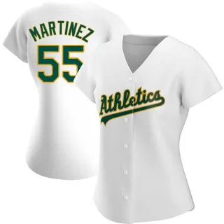 Women's Authentic White Adrian Martinez Oakland Athletics Home Jersey