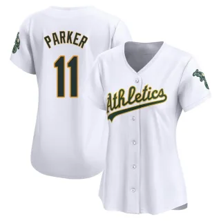 Women's Limited White Jarrod Parker Oakland Athletics Home Jersey