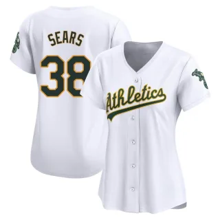 Women's Limited White JP Sears Oakland Athletics Home Jersey