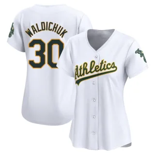 Women's Limited White Ken Waldichuk Oakland Athletics Home Jersey