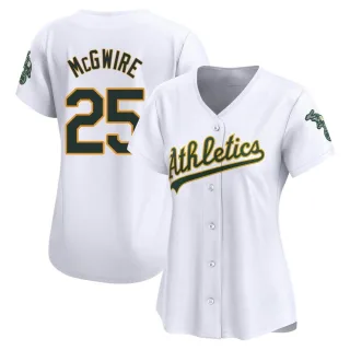 Women's Limited White Mark McGwire Oakland Athletics Home Jersey