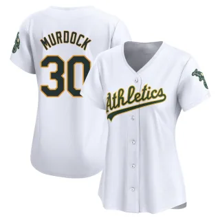 Women's Limited White Noah Murdock Oakland Athletics Home Jersey