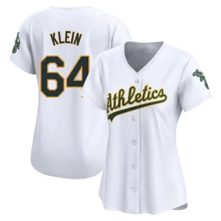 Women's Limited White Will Klein Oakland Athletics Home Jersey