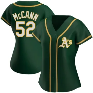 Women's Replica Green Kyle McCann Oakland Athletics Alternate Jersey