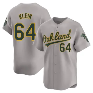 Youth Limited Gray Will Klein Oakland Athletics Away Jersey