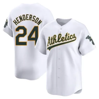 Youth Limited White Rickey Henderson Oakland Athletics Home Jersey