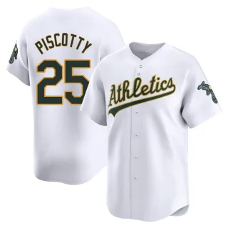 Youth Limited White Stephen Piscotty Oakland Athletics Home Jersey