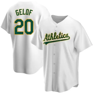 Youth Replica White Zack Gelof Oakland Athletics Home Jersey